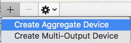 create aggregate device selection
